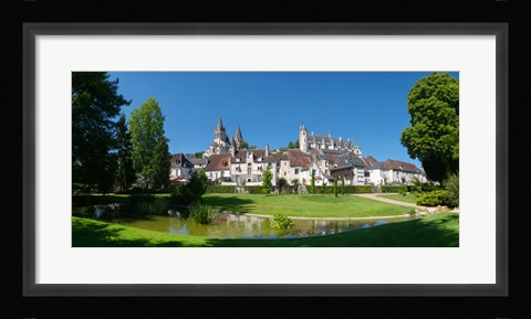 Framed Royal Apartments and Collegiate Church of Saint Ours, Loches, Loire-et-Cher, Loire, Touraine, France Print