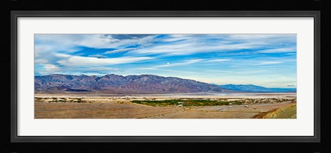 Framed Landscape with mountain range in the background, Furnace Creek Ranch, Death Valley, Death Valley National Park, California, USA Print