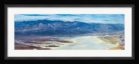 Framed Salt flats viewed from Dantes View, Death Valley, Death Valley National Park, California Print
