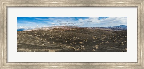 Framed Ubehebe Lava Fields, Ubehebe Crater, Death Valley, Death Valley National Park, California, USA Print