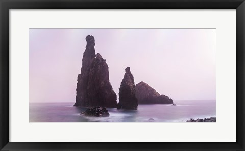Framed Rock outcrop at coast, Ribeira Da Janela, Porto Moniz, Madeira, Portugal Print