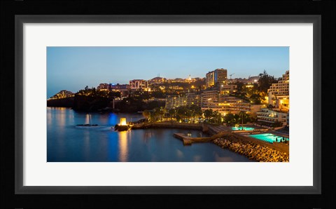 Framed Buildings at the waterfront, Funchal, Madeira, Portugal Print