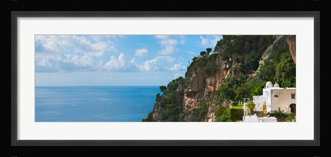 Framed Hillside at Positano, Amalfi Coast, Italy Print