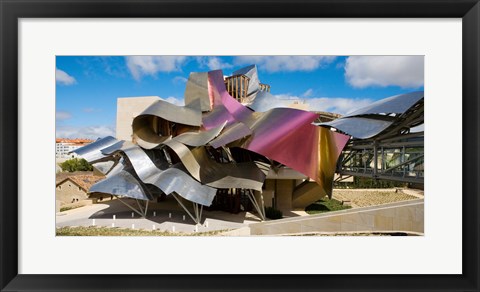 Framed Sculptured Roof of the Hotel Marques de Riscal, Elciego, La Rioja, Spain Print
