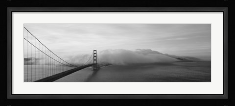Framed Golden Gate Bridge and Fog San Francisco CA Print