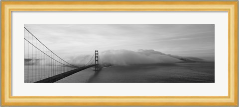 Framed Golden Gate Bridge and Fog San Francisco CA Print