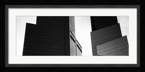 Framed Mid section view of buildings, Time Warner Buildings, Manhattan, New York City, New York, USA Print