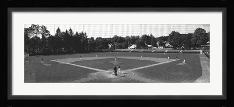 Framed Doubleday Field Cooperstown NY (black and white) Print