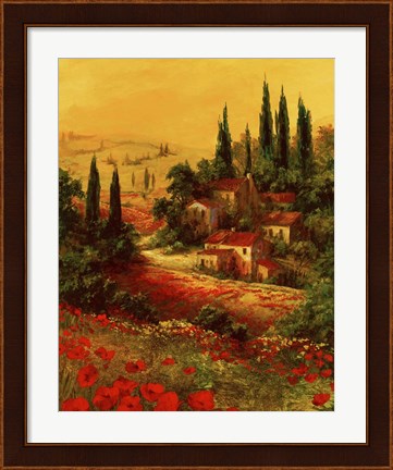 Framed Toscano Valley I Print