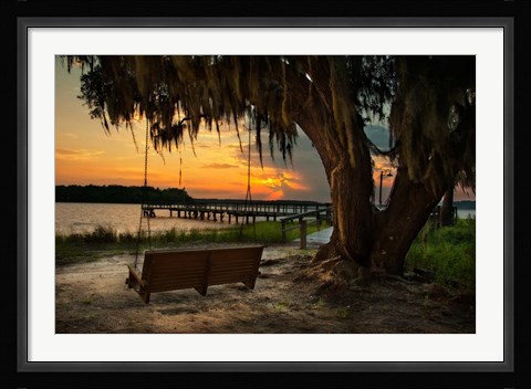 Framed Savannah Sunset Print