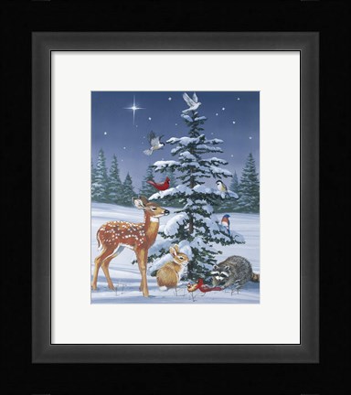 Framed Christmas Gathering Print