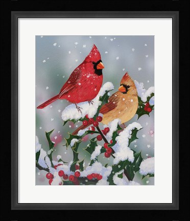Framed Winter Companions Print