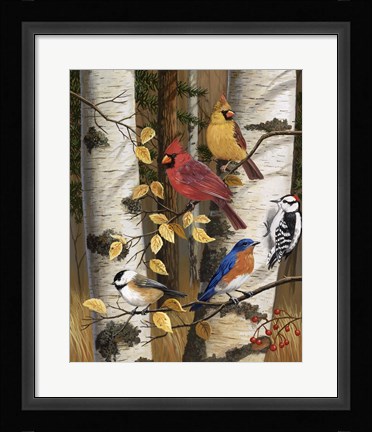 Framed Autumn Friends Print