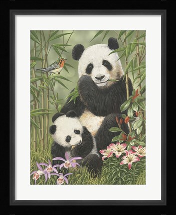 Framed Panda Paradise Print