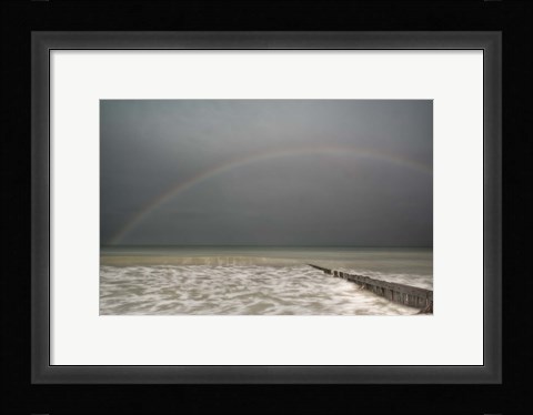 Framed Sun Shower over the English Channel Print
