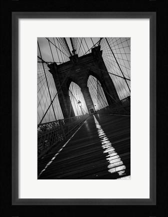 Framed Brooklyn Bridge Study I Print