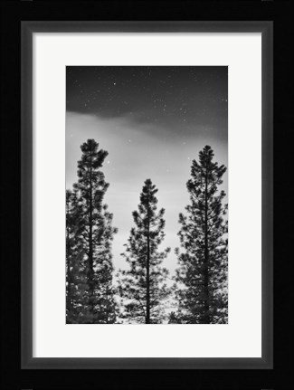 Framed Blue Nebula Print