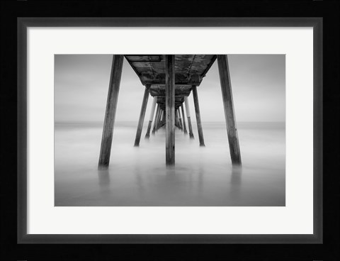 Framed Hermosa Pier 2 Print