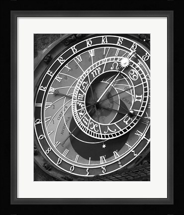 Framed Astronomic Watch Praha 11 Print
