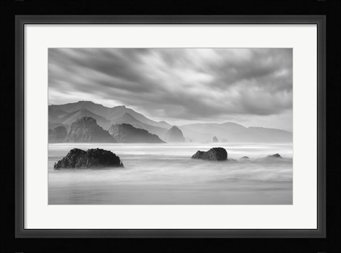Framed Ecola Beach 1 Print