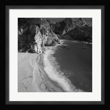 Framed Waterfall Beach Print