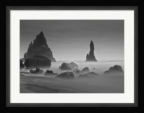 Framed Vik Pano 2 Crop 2 Print