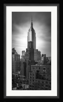 Framed Empire State vertical Print