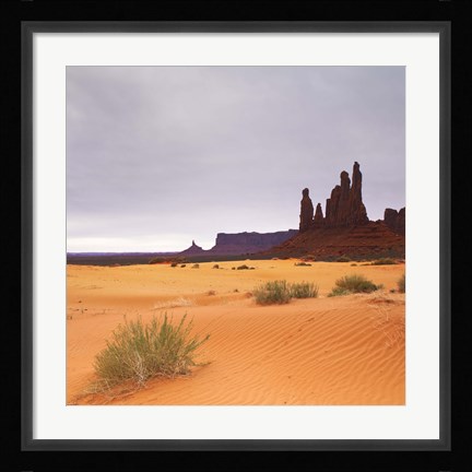 Framed Monument Valley Panorama 1 2 of 3 Print