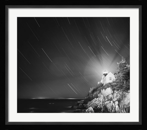 Framed Bass Harbor Sky Print