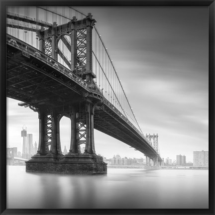 Framed Manhattan Bridge 1 Print