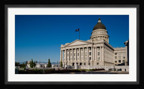 Framed Facade of Utah State Capitol Building, Salt Lake City, Utah Print
