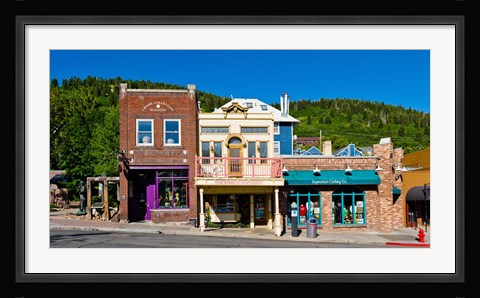 Framed Buildings along Main Street, Park City, Utah Print