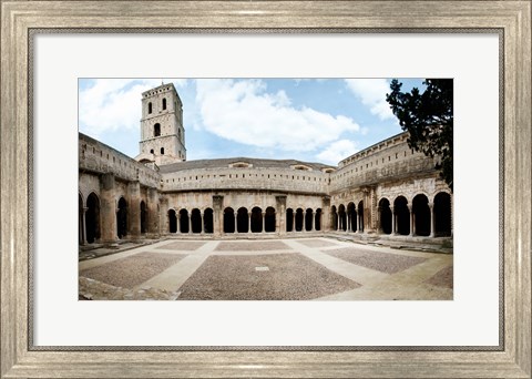 Framed Cloister of St. Trophime, Church Of St. Trophime, Arles, Bouches-Du-Rhone, Provence-Alpes-Cote d&#39;Azur, France Print