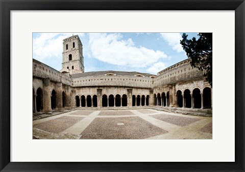 Framed Cloister of St. Trophime, Church Of St. Trophime, Arles, Bouches-Du-Rhone, Provence-Alpes-Cote d&#39;Azur, France Print