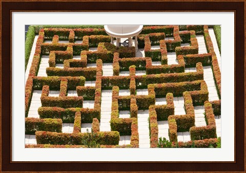 Framed High angle view of maze at Ritz-Carlton Residences, Singapore Print
