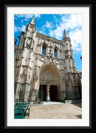 Framed Facade of a church, Place Saint Pierre, Avignon, Vaucluse, Provence-Alpes-Cote d'Azur, France Print