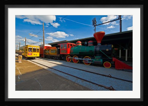 Framed Chattanooga Choo Choo at the Creative Discovery Museum, Chattanooga, Tennessee, USA Print