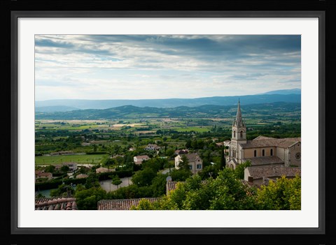 Framed Bonnieux, Vaucluse, Provence-Alpes-Cote d'Azur, France Print