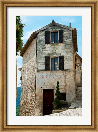 Framed Former bakery, Lacoste, Vaucluse, Provence-Alpes-Cote d&#39;Azur, France Print