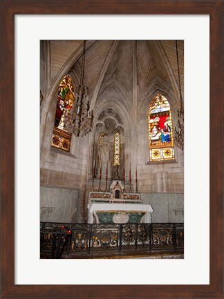 Framed Interiors of the Church Of St. Trophime, Arles, Bouches-Du-Rhone, Provence-Alpes-Cote d&#39;Azur, France Print
