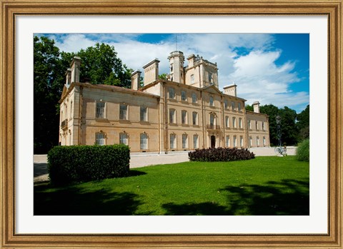 Framed Facade of a building, Chateau d&#39;Avignon, Saintes Maries de La Mer, Bouches-du-Rhone, Provence-Alpes-Cote d&#39;Azur, France Print