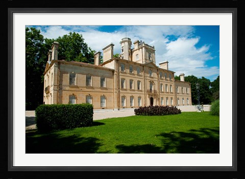 Framed Facade of a building, Chateau d'Avignon, Saintes Maries de La Mer, Bouches-du-Rhone, Provence-Alpes-Cote d'Azur, France Print