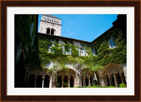 Framed Saint-Paul-De-Mausole, St.-Remy-De-Provence, Bouches-Du-Rhone, Provence-Alpes-Cote d&#39;Azur, France Print