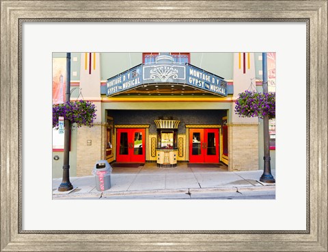 Framed Facade of the Egyptian Theater, Main Street, Park City, Utah, USA Print