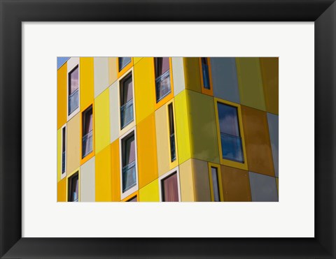 Framed Low angle view of a youth hostel building, Jugendherberge Bremen, Bremen, Germany Print