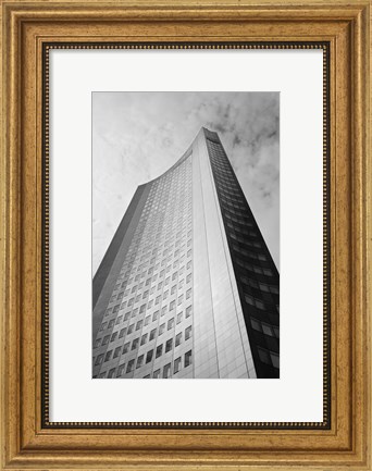 Framed Low angle view of a building, City-Hochhaus, Leipzig, Saxony, Germany Print