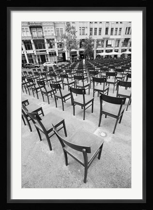 Framed Monument to Jews killed during the Nazi era, Leipzig, Saxony, Germany Print