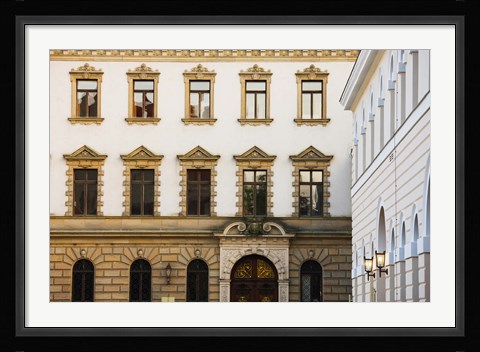 Framed Facade of a palace, Schloss Thurn And Taxis, Regensburg, Bavaria, Germany Print