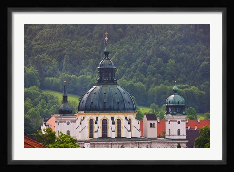 Framed High angle view of a monastery, Ettal Abbey, Ettal, Bavaria, Germany Print