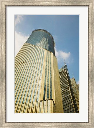 Framed Low angle view of a building, Bank of China Tower, Century Avenue, Pudong, Shanghai, China Print